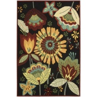 Fantasy FA12 Rectangle Rug, 8-Feet by 10.6-Feet, Black Fantasy FA12 Rectangle Rug, 8-Feet by 10.6-Feet, Black