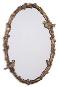 Uttermost 13575 P Paza - Metal Frame, Distressed Antiqued Gold Leaf with Gray Glaze Finish Uttermost 13575 P Paza - Metal Frame, Distressed Antiqued Gold Leaf with Gray Glaze Finish