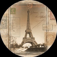 Eiffel Tower, Set of 4 Sandstone Coasters by Thirstystone Eiffel Tower, Set of 4 Sandstone Coasters by Thirstystone