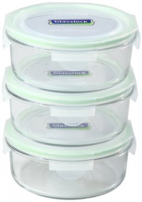 Kinetic Go Green Glass Lock Round 24 Ounce 6 Piece Set Kinetic Go Green Glass Lock Round 24 Ounce 6 Piece Set