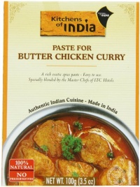 Kitchens of India Paste for Butter Chicken Curry, 3.5-Ounce Boxes (Pack of 6) Kitchens of India Paste for Butter Chicken Curry, 3.5-Ounce Boxes (Pack of 6)