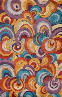 Momeni New Wave NW131MTI790R Multicolored Rug Momeni New Wave NW131MTI790R Multicolored Rug