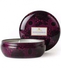 Voluspa Decorative 3 Wick Tin/Santiago Huckleberry, 12oz Tin Voluspa Decorative 3 Wick Tin/Santiago Huckleberry, 12oz Tin