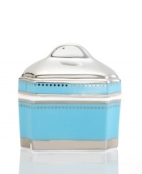 Get away from ordinary dining with dreamy Lauderdale dinnerware by Cru. Shimmering platinum dots and bands contrast swaths of sea blue on this fuss-free, dishwasher-safe sugar bowl inspired by a favorite Floridian retreat. Get away from ordinary dining with dreamy Lauderdale dinnerware by Cru. Shimmering platinum dots and bands contrast swaths of sea blue on this fuss-free, dishwasher-safe sugar bowl inspired by a favorite Floridian retreat.