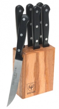 Wusthof Gourmet 7-Piece Steak-Knife Set with Oak Block Wusthof Gourmet 7-Piece Steak-Knife Set with Oak Block