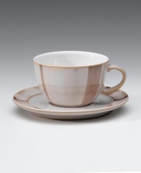 A lovely cocoa palette highlighted by warm amber tones lends this Denby dinnerware and dishes collection a more elegant earthiness. Coordinate solid Truffle and striped Truffle Layers pieces for flattering tabletop contrast. A lovely cocoa palette highlighted by warm amber tones lends this Denby dinnerware and dishes collection a more elegant earthiness. Coordinate solid Truffle and striped Truffle Layers pieces for flattering tabletop contrast.