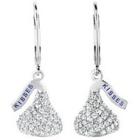 Sterling Silver Cubic Zirconia Dangle Hershey'S Earrings Sterling Silver Cubic Zirconia Dangle Hers Sterling Silver Cubic Zirconia Dangle Hershey'S Earrings Sterling Silver Cubic Zirconia Dangle Hers