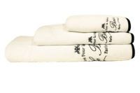 Kassatex Le Bain Towel Set, White/Black Kassatex Le Bain Towel Set, White/Black