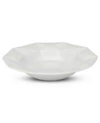 A cut above. The Castle Peak pasta bowl presents an ultra-modern take on kate spade new york's signature bow motif featuring bold faceted accents in cream-colored stoneware. A cut above. The Castle Peak pasta bowl presents an ultra-modern take on kate spade new york's signature bow motif featuring bold faceted accents in cream-colored stoneware.