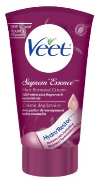 Veet Gel Cream Hair Remover With Essential Oils And Velvet Rose Scent, 6.78 Ounce