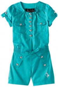Baby Phat - Kids Girls 2-6X Short Slv Military Romper, Green, 2T Baby Phat - Kids Girls 2-6X Short Slv Military Romper, Green, 2T