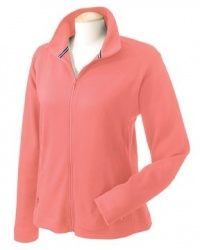 Devon & Jones Sport Women's Interlock Full Zip Fleece Jacket, Melon, XX-Large Devon & Jones Sport Women's Interlock Full Zip Fleece Jacket, Melon, XX-Large