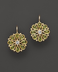Sapphire petals, set in 18K yellow gold. By Temple St. Clair. Sapphire petals, set in 18K yellow gold. By Temple St. Clair.