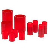 Candle Impressions 11-piece Flameless Candle Set with Auto Timer option - Red Candle Impressions 11-piece Flameless Candle Set with Auto Timer option - Red