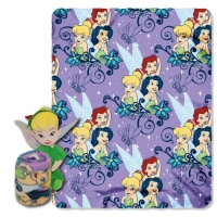 Disney, Tinkerbell, Autumn 40-Inch-by-50-Inch Fleece Blanket with Character Pillow by The Northwest Company Disney, Tinkerbell, Autumn 40-Inch-by-50-Inch Fleece Blanket with Character Pillow by The Northwest Company