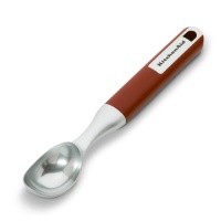 KitchenAid Gourmet Long-Handled Ice Cream Scoop, Red