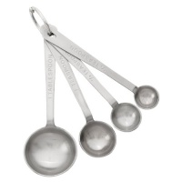HIC Brands that Cook Essentials Stainless Steel Measuring Spoons, 4-Piece Set HIC Brands that Cook Essentials Stainless Steel Measuring Spoons, 4-Piece Set