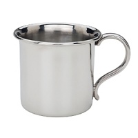 With a simple sophistication and a non-tarnish surface, this bright pewter cup makes a wonderful gift for boys and girls alike, and will be treasured by families for years to come. With a simple sophistication and a non-tarnish surface, this bright pewter cup makes a wonderful gift for boys and girls alike, and will be treasured by families for years to come.