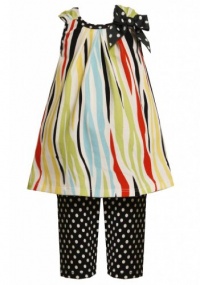 Size-6, Multi, BNJ-2115M, 2-Piece Multicolor Zebra Stripes and Dots Knit Dress and Legging Set,Bonnie Jean Little Girls Special Occasion Party Dress Size-6, Multi, BNJ-2115M, 2-Piece Multicolor Zebra Stripes and Dots Knit Dress and Legging Set,Bonnie Jean Little Girls Special Occasion Party Dress