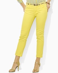 Designed for comfort and a flattering fit, classic straight jeans are distinguished by a sleek silhouette with a chic, elongated straight leg. Designed for comfort and a flattering fit, classic straight jeans are distinguished by a sleek silhouette with a chic, elongated straight leg.