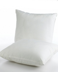 Delightfully plush, the Classic square pillow is the perfect addition to any bed. Finished with metallic stripes and piped edging. Delightfully plush, the Classic square pillow is the perfect addition to any bed. Finished with metallic stripes and piped edging.
