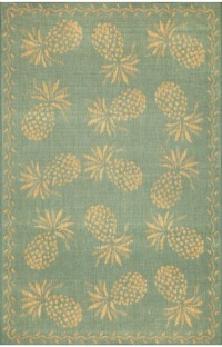 Tommy Bahama Rugs Thatcher Pineapple Aqua Indoor / Outdoor Rug Runner 1'11 x 7'6 Tommy Bahama Rugs Thatcher Pineapple Aqua Indoor / Outdoor Rug Runner 1'11 x 7'6