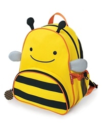Whimsical details and durable materials make this the perfect pack for kids on-the-go. Easily holds all supplies your preschooler might need for a busy day of work and play, and the mesh side pocket adjusts to fit a juice box, sippy cup or water bottle. Whimsical details and durable materials make this the perfect pack for kids on-the-go. Easily holds all supplies your preschooler might need for a busy day of work and play, and the mesh side pocket adjusts to fit a juice box, sippy cup or water bottle.
