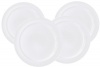 Emile Henry 11-inch Dinner Plates, Set of 4, Blanc