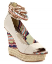 An arm party for your ankle with bold prints down below. Rachel Rachel Roy's Shifali2 wedge sandals are strictly for the boldest among us. An arm party for your ankle with bold prints down below. Rachel Rachel Roy's Shifali2 wedge sandals are strictly for the boldest among us.