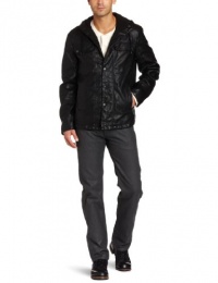 Kenneth Cole Men's Pleather Shirt Jacket Kenneth Cole Men's Pleather Shirt Jacket