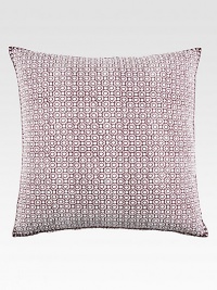 A small-scale circular print is a pretty complement to larger patterns, in 300-thread count cotton percale with hand-stitched edging.Hidden zip closure26 X 26CottonMachine washImported A small-scale circular print is a pretty complement to larger patterns, in 300-thread count cotton percale with hand-stitched edging.Hidden zip closure26 X 26CottonMachine washImported