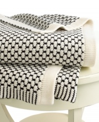Beat the cold with this super-soft throw from Lauren Ralph Lauren. Features a birdseye knit in cream and black hues for a cozy addition anywhere in your home. Beat the cold with this super-soft throw from Lauren Ralph Lauren. Features a birdseye knit in cream and black hues for a cozy addition anywhere in your home.