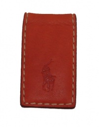 Polo Ralph Lauren Leather Magnetic Money Clip Orange Polo Ralph Lauren Leather Magnetic Money Clip Orange