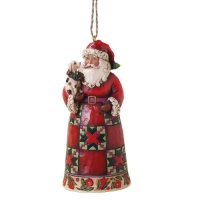 Enesco Jim Shore Heartwood Creek Santa with Puppy Ornament, 4-1/2-Inch Enesco Jim Shore Heartwood Creek Santa with Puppy Ornament, 4-1/2-Inch