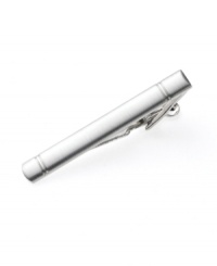 The finishing touch. A brushed rhodium tie clip from Geoffrey Beene adds polish to any business initiative. The finishing touch. A brushed rhodium tie clip from Geoffrey Beene adds polish to any business initiative.