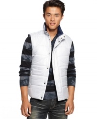 Perfect for trips or to keep in your day-to-day bag, this INC International Concepts vest folds into itself for easy travel and convenient warmth. Perfect for trips or to keep in your day-to-day bag, this INC International Concepts vest folds into itself for easy travel and convenient warmth.