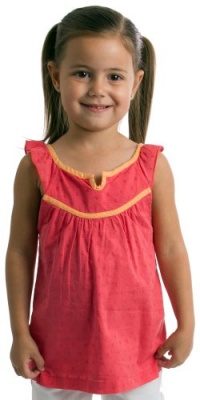 Roxy Kids Girls 2-6X Summer Blues Shirt, Bright Coral, Medium Roxy Kids Girls 2-6X Summer Blues Shirt, Bright Coral, Medium