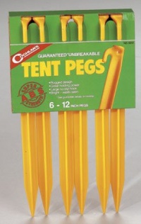 COGHLANS LTD. ABS TENT PEG 12 inches 6 Pack COGHLANS LTD. ABS TENT PEG 12 inches 6 Pack