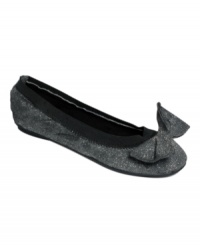 Earn your Twinkle Toes nickname. The Pixie ballet flats by Rebels spice up your ensemble with sparkling fabric and a twisted bow. Earn your Twinkle Toes nickname. The Pixie ballet flats by Rebels spice up your ensemble with sparkling fabric and a twisted bow.