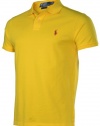 Polo Ralph Lauren Men's Big & Tall Mesh Polo Shirt-Yellow