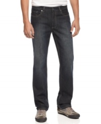 Tone it down. These dark wash jeans from Kenneth Cole Reaction are a modern style necessity. Tone it down. These dark wash jeans from Kenneth Cole Reaction are a modern style necessity.