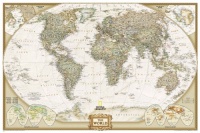 World Executive Poster Sized Wall Map (Tubed, World Map) World Executive Poster Sized Wall Map (Tubed, World Map)