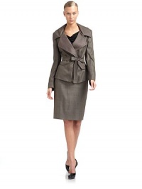 THE LOOKWide notched collarButton frontRemovable tie-beltLong sleeves with button cuffsDual welt pocketsVented back hemTHE FITAbout 23 from shoulder to hemTHE MATERIAL83% virgin wool/16% silk/1% elastaneFully linedCARE & ORIGINDry cleanMade in ItalyModel shown is 5'10 (177cm) wearing US size 4. THE LOOKWide notched collarButton frontRemovable tie-beltLong sleeves with button cuffsDual welt pocketsVented back hemTHE FITAbout 23 from shoulder to hemTHE MATERIAL83% virgin wool/16% silk/1% elastaneFully linedCARE & ORIGINDry cleanMade in ItalyModel shown is 5'10 (177cm) wearing US size 4.