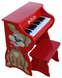 Schoenhut 9258D - 25 Key Dog Piano Pal (Red) Schoenhut 9258D - 25 Key Dog Piano Pal (Red)