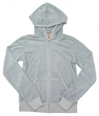 Juicy Couture Terry Zip Hoodie Washed Blue Plain Juicy Couture Terry Zip Hoodie Washed Blue Plain