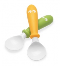 BABYBJORN Spoon 2 Pack, Green/Yellow BABYBJORN Spoon 2 Pack, Green/Yellow