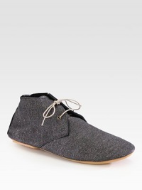 Style and function combine in this lace-up design of glittery suede with a rubber sole for added traction. Glitter-coated suede upperSuede liningRubber solePadded insoleMade in Italy Style and function combine in this lace-up design of glittery suede with a rubber sole for added traction. Glitter-coated suede upperSuede liningRubber solePadded insoleMade in Italy