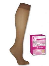 L'eggs Everyday Knee Highs ST 10 Pair Off Black OneSize L'eggs Everyday Knee Highs ST 10 Pair Off Black OneSize