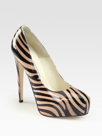 Channel animalistic vibes in this tall patent leather silhouette with a bold tiger print. Self-covered heel, 5½ (140mm)Hidden platform, 1¼ (30mm)Compares to a 4¼ heel (110mm)Patent leather upperLeather lining and solePadded insoleMade in Italy Channel animalistic vibes in this tall patent leather silhouette with a bold tiger print. Self-covered heel, 5½ (140mm)Hidden platform, 1¼ (30mm)Compares to a 4¼ heel (110mm)Patent leather upperLeather lining and solePadded insoleMade in Italy