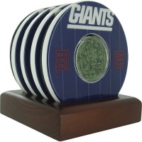 Steiner Sports New York Giants Logo Coasters with Yard Markers Steiner Sports New York Giants Logo Coasters with Yard Markers